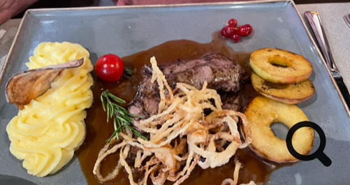 Kalbsleber im Klostergarten